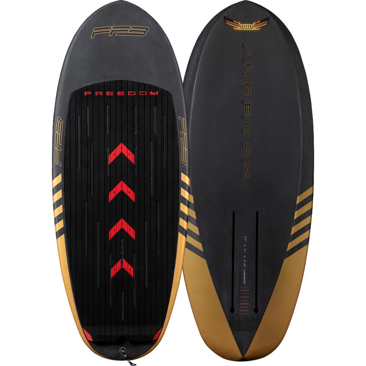 Freedom Foil Boards Nugget Foil Wingboard Black/Gold, 40L