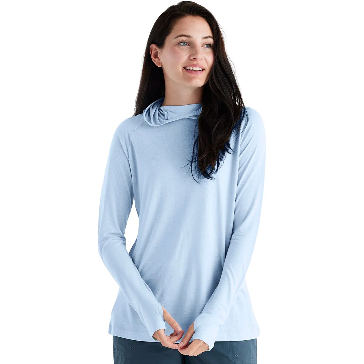 Image of Free Fly Lightweight II Hoodie - Women's Clear Sky, XXL