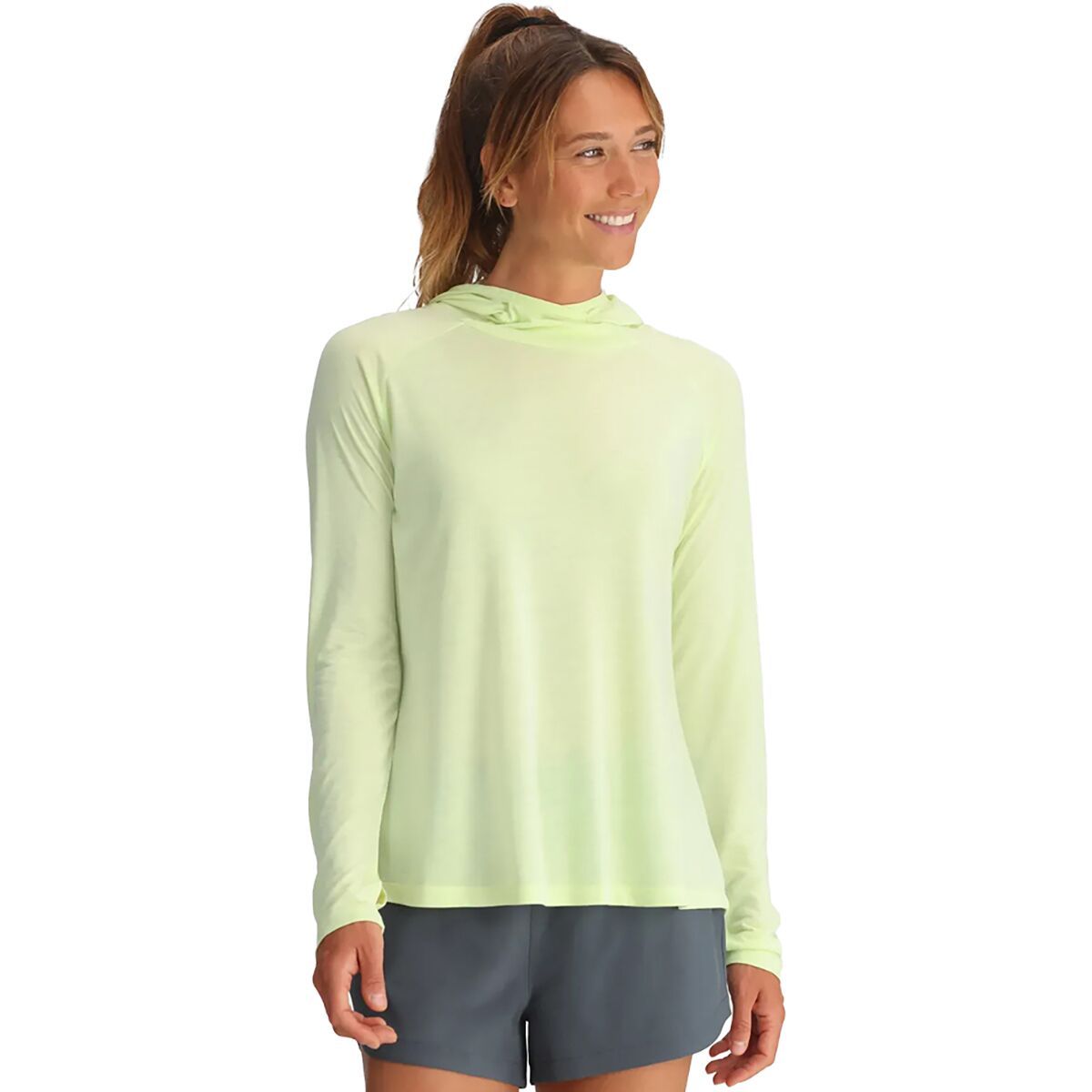Image of Free Fly Lightweight II Hoodie - Women's Lime, L