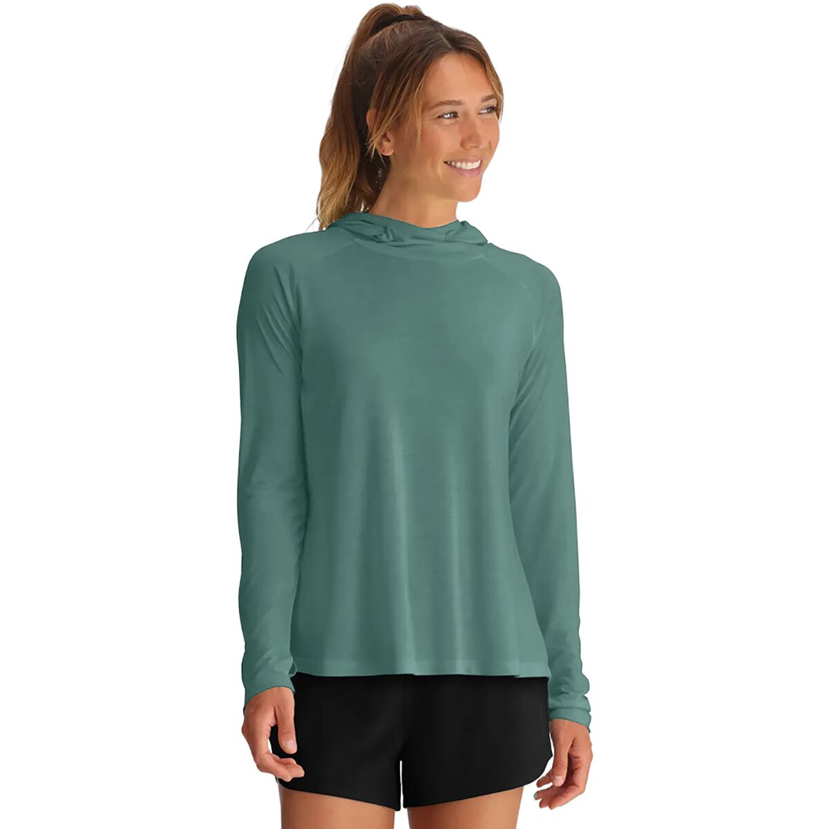 Image of Free Fly Lightweight II Hoodie - Women's Sea Pine, XS