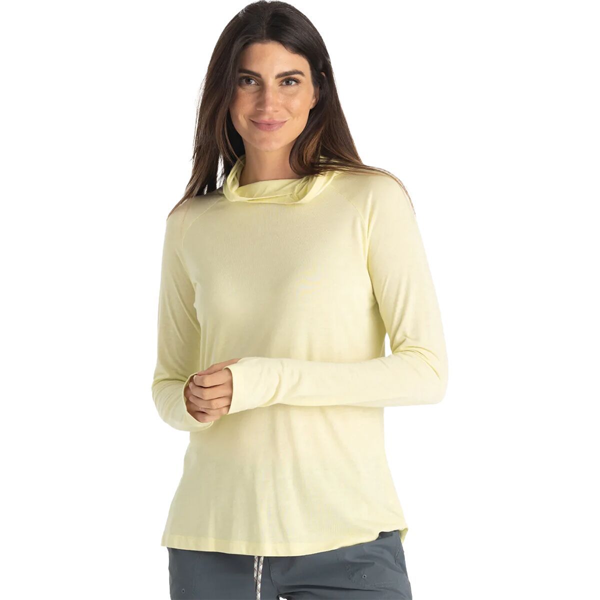 Free Fly Lightweight II Hoodie - Women's Washed Citrus, L