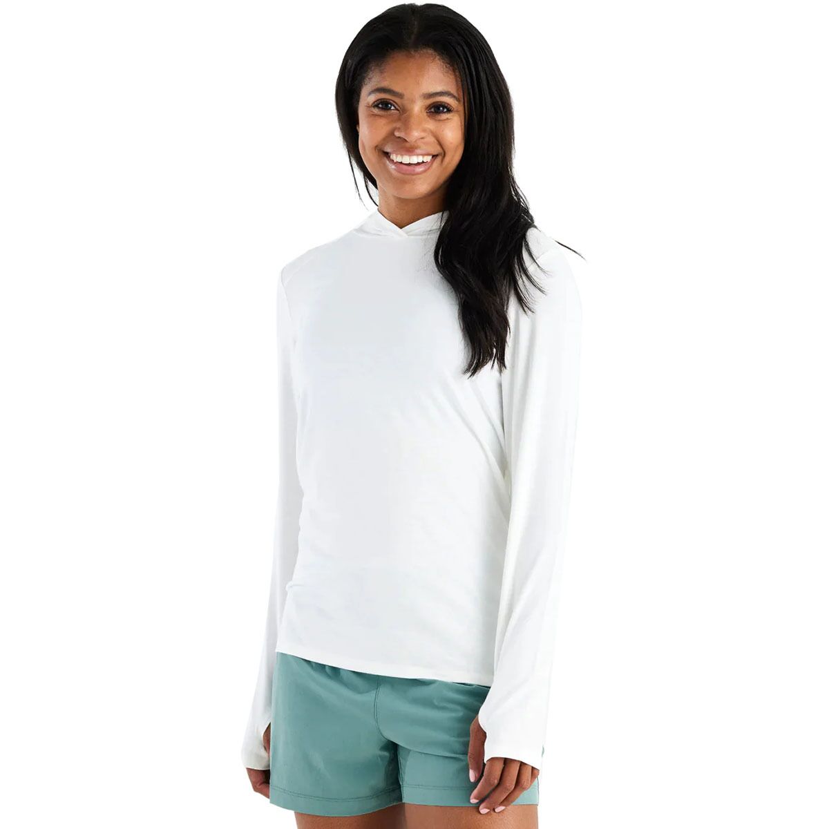 Image of Free Fly Shade II Hoodie - Women's Bright White, L