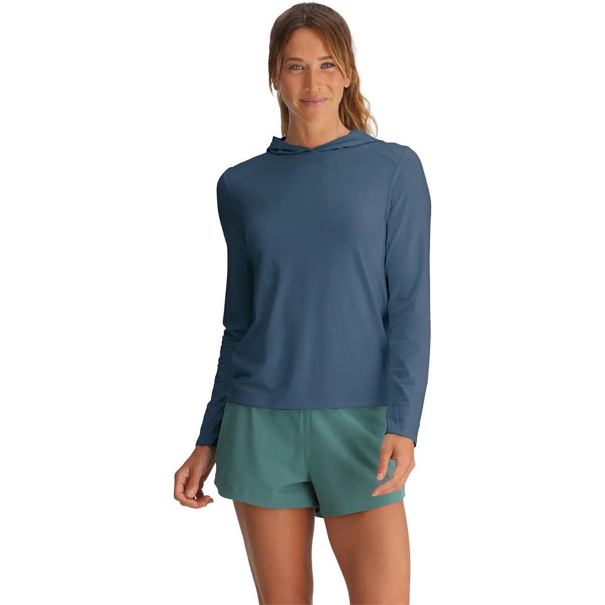 Image of Free Fly Shade II Hoodie - Women's Pacific Blue, S