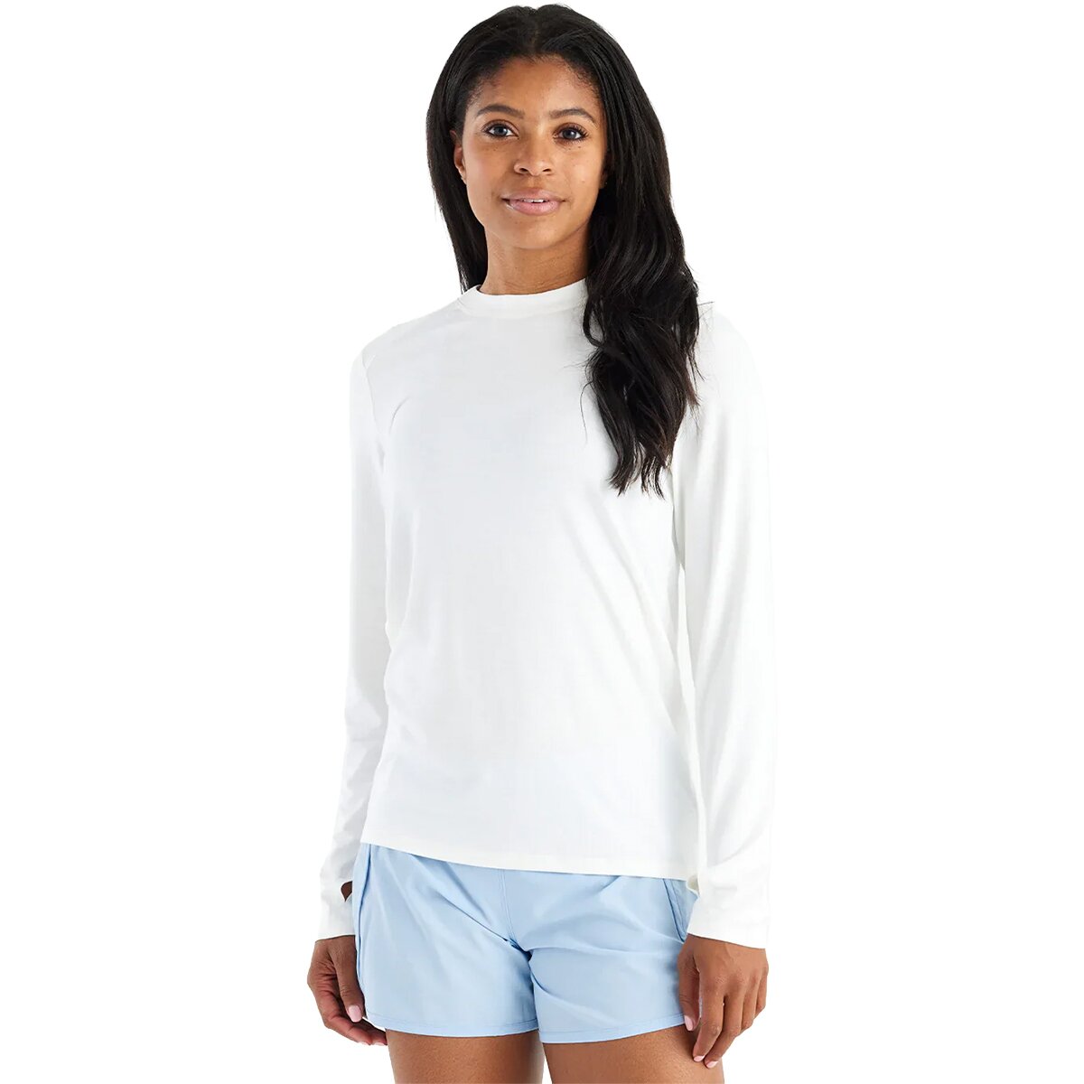 Image of Free Fly Shade II Long-Sleeve Shirt - Women's Bright White, S