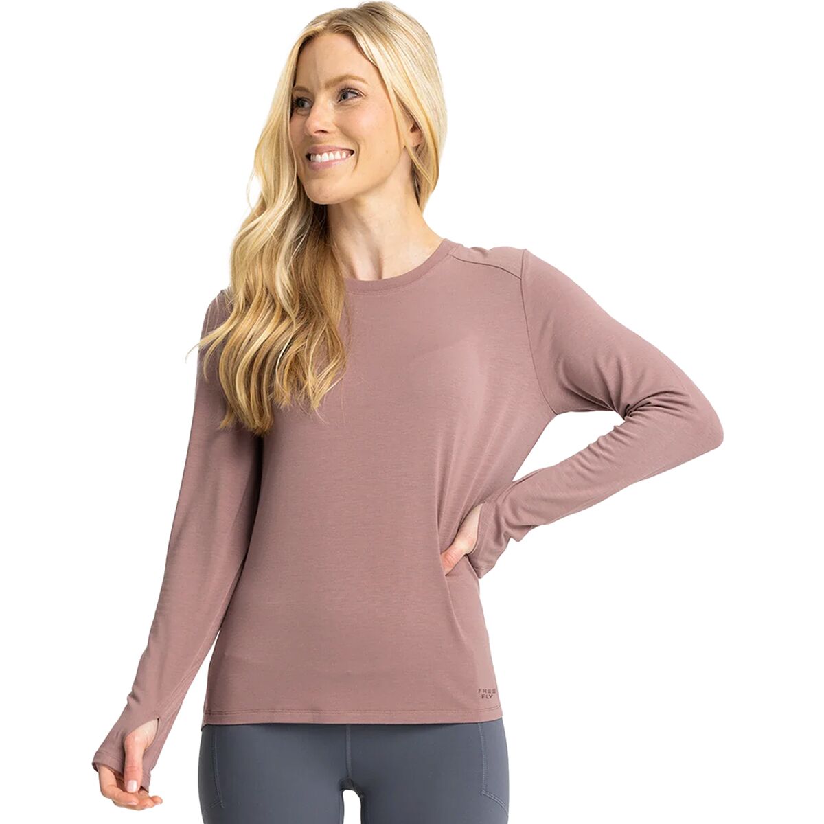Image of Free Fly Shade II Long-Sleeve Shirt - Women's Fig, M