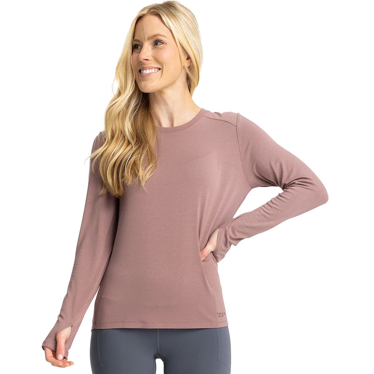 Image of Free Fly Shade II Long-Sleeve Shirt - Women's Fig, M