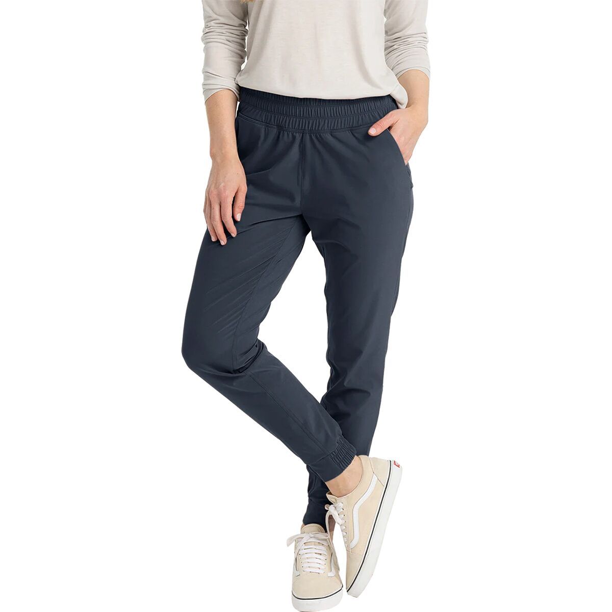 Image of Free Fly Pull-On Breeze Jogger - Women's Storm Cloud, L