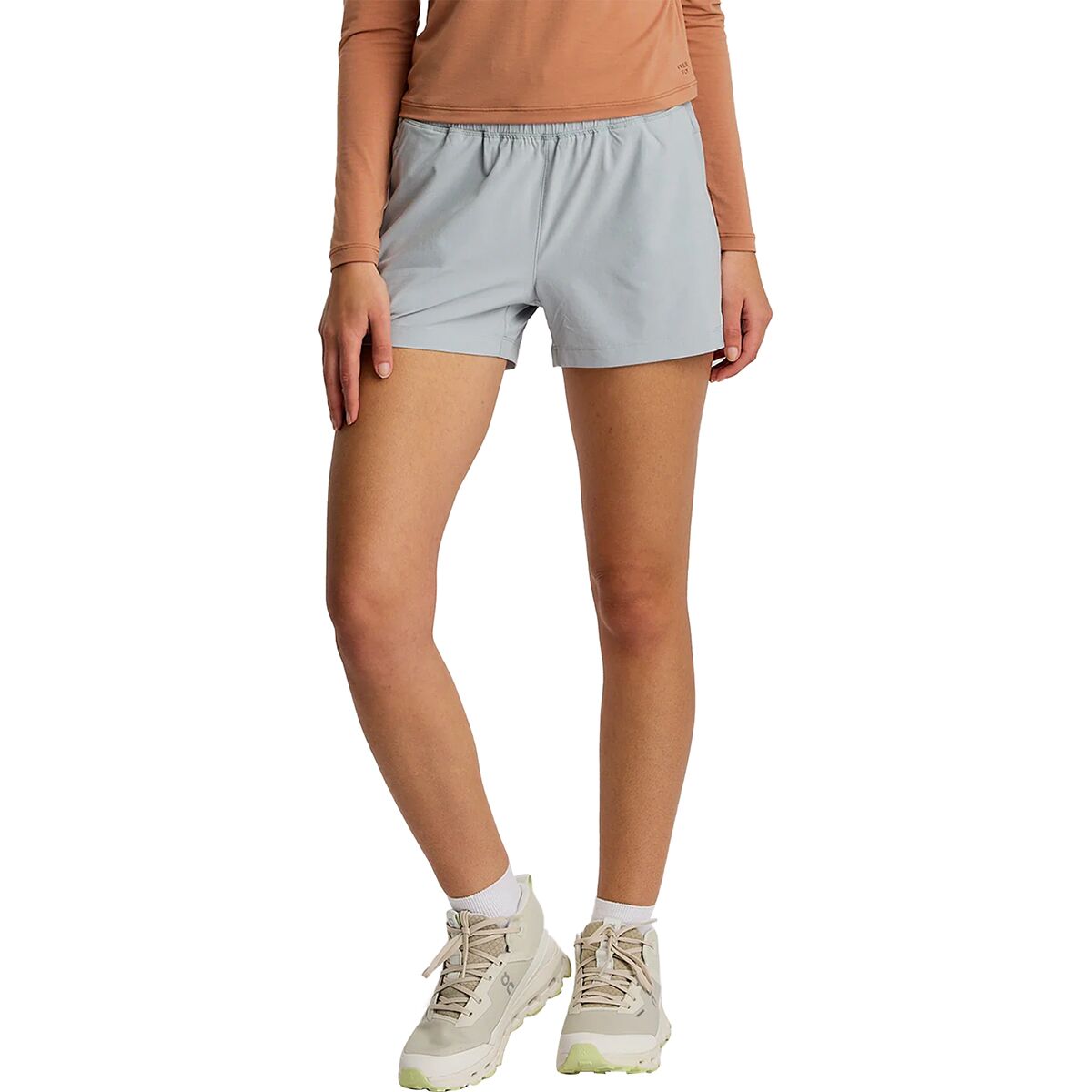 Image of Free Fly Pull-On Breeze Short - Women's Aspen Grey, XL