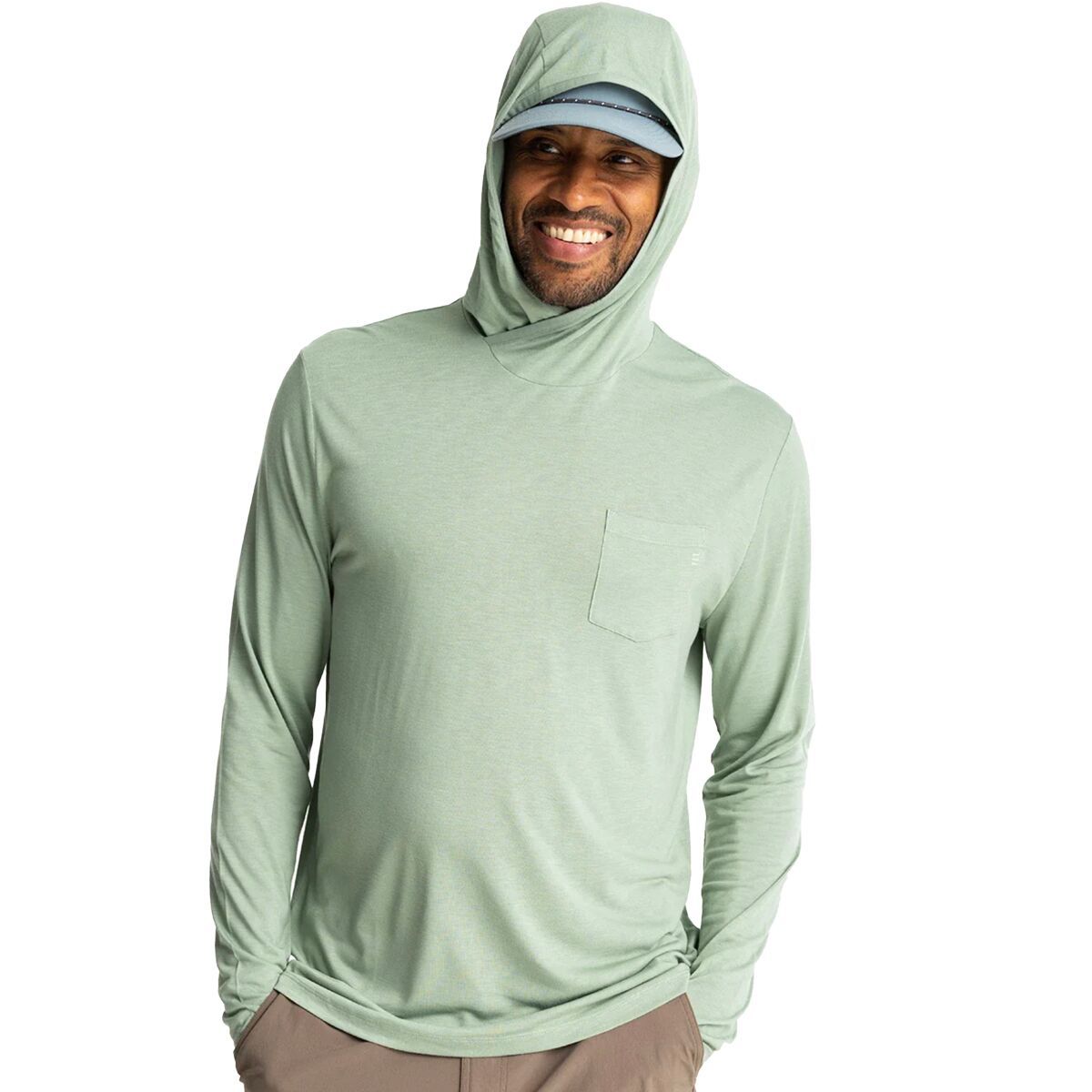 Image of Free Fly Lightweight Hoodie - Men's Palm Green, XXL
