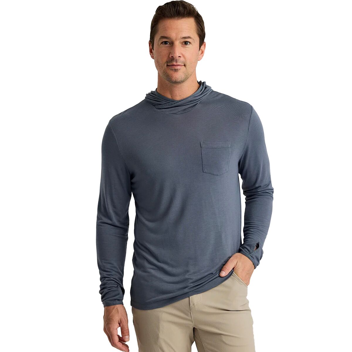 Image of Free Fly Lightweight Hoodie - Men's Storm Cloud, M
