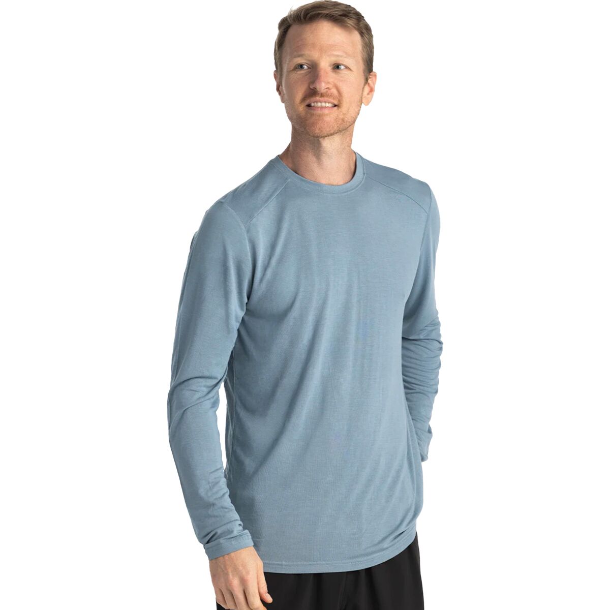Image of Free Fly Lightweight Long-Sleeve Top - Men's Blue Fog, L