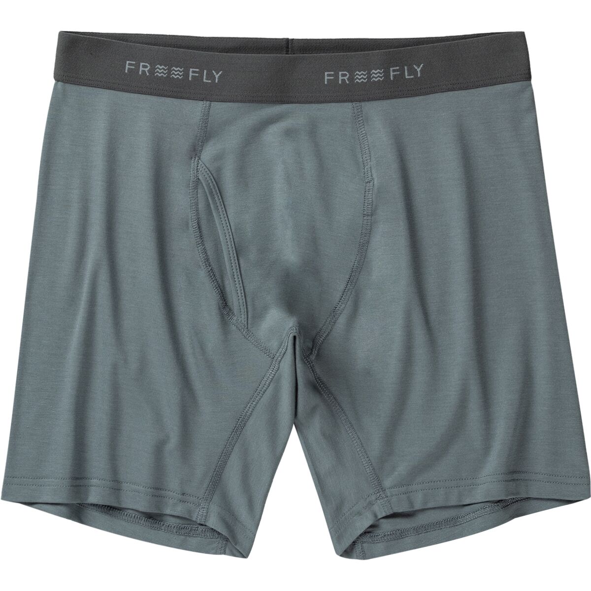 Image of Free Fly Bamboo Motion Boxer Brief - Men's Slate, M