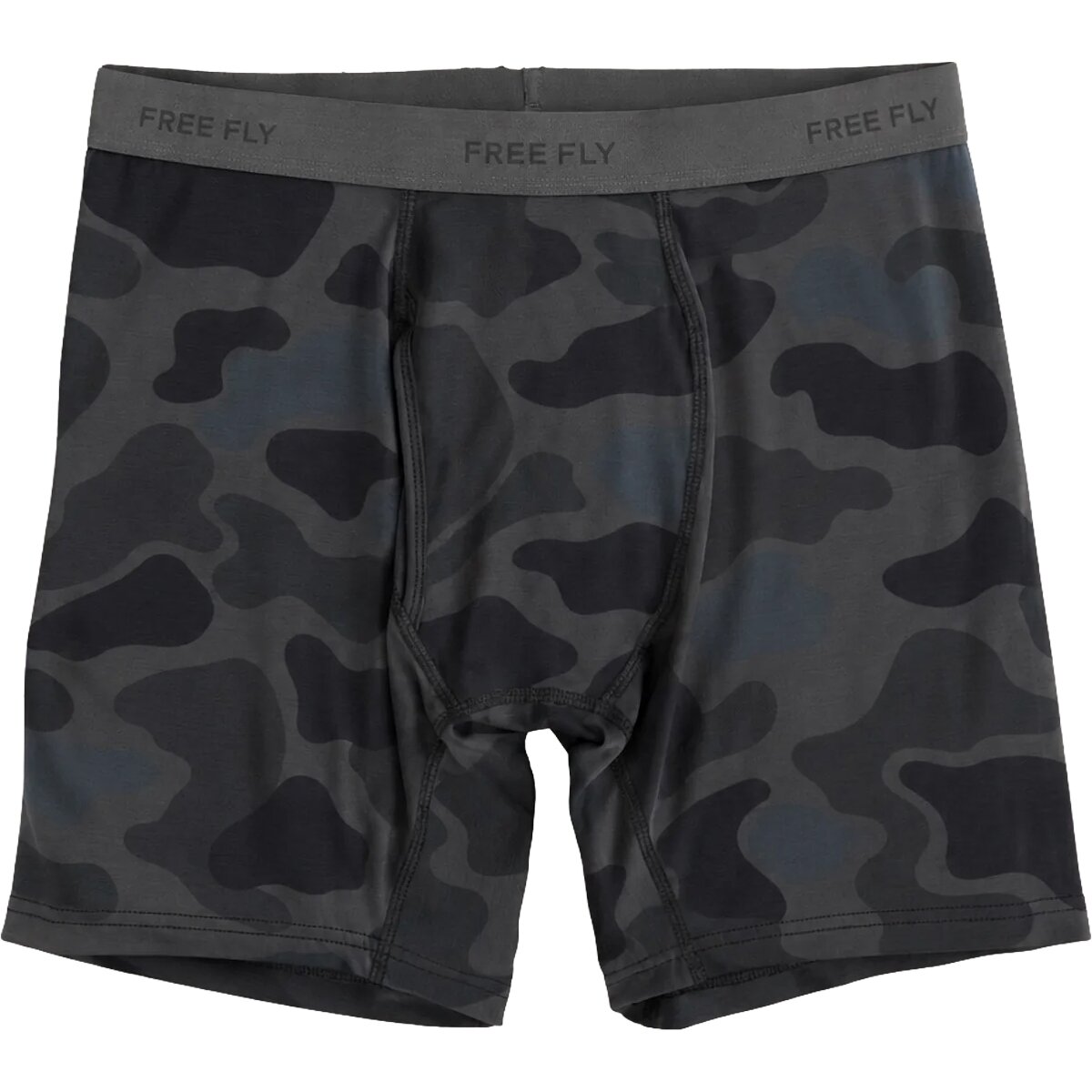 Image of Free Fly Bamboo Motion Boxer Brief - Men's Vintage Camo Black, XL