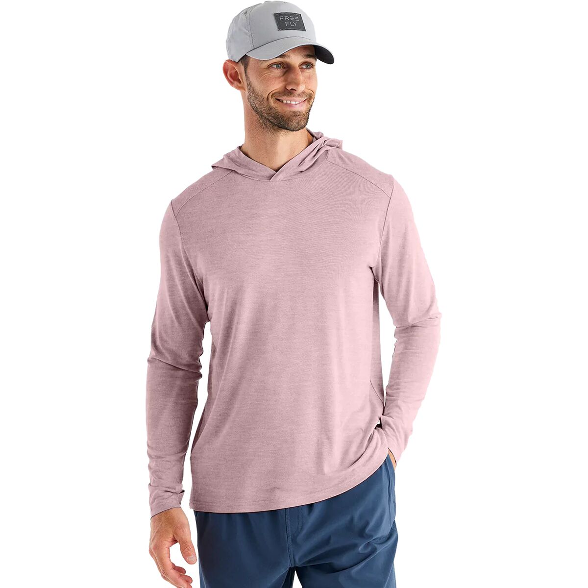 Free Fly Free Fly Shade Hoodie - Men's Heather Adobe Red, L