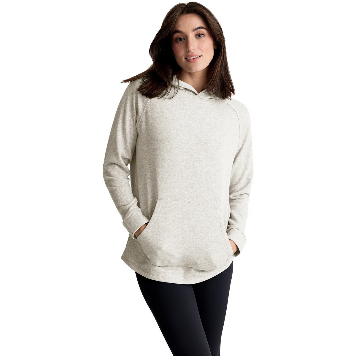 Image of Free Fly Lightweight Fleece Hoodie - Women's Off White Heather, M