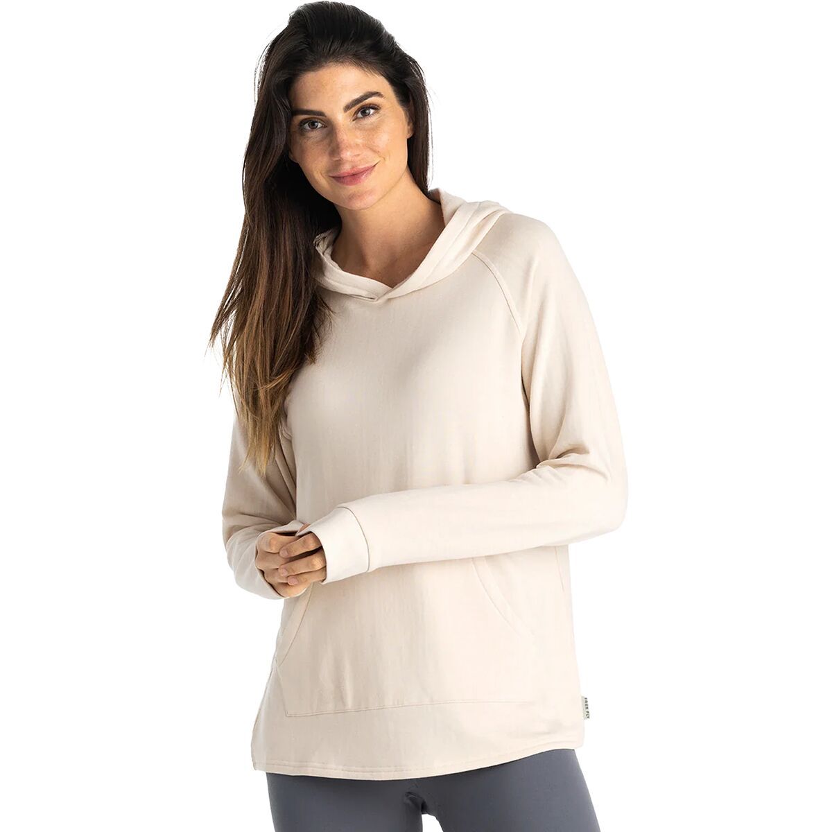 Image of Free Fly Lightweight Fleece Hoodie - Women's Stone, XL