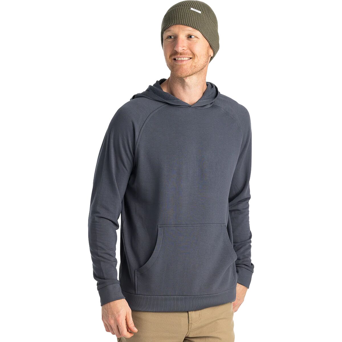 Image of Free Fly Lightweight Fleece Hoodie - Men's Storm Cloud, M