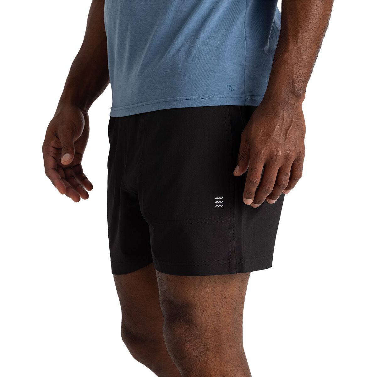 Image of Free Fly Active Breeze Lined 5.5in Short - Men's Black, XL