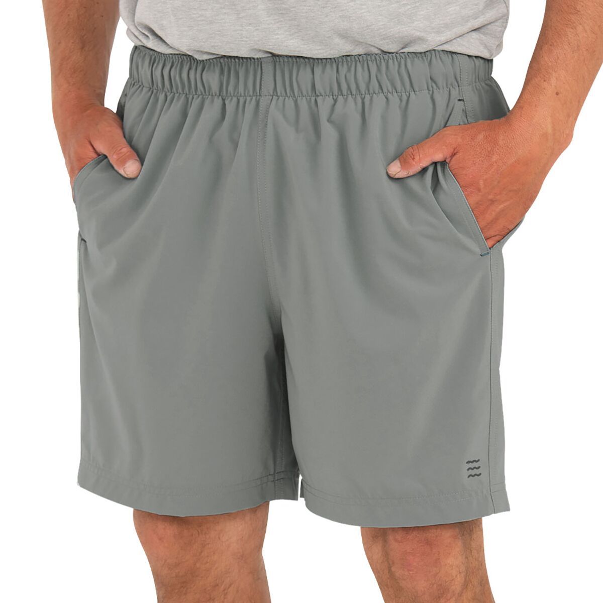 Image of Free Fly Breeze 6in Short - Men's Cement, M
