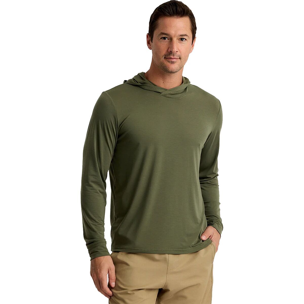 Image of Free Fly Elevate Lightweight Hoodie - Men's Fatigue, L
