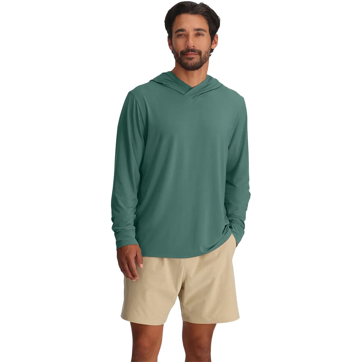 Image of Free Fly Elevate Lightweight Hoodie - Men's Sea Pine, L