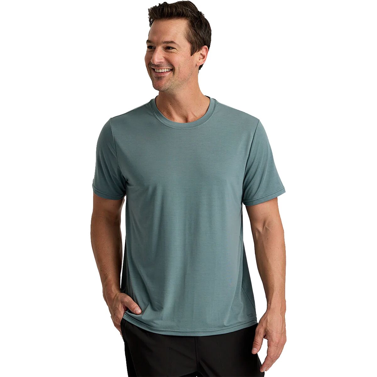 Image of Free Fly Elevate Lightweight T-Shirt - Men's Stormy Sea, XL