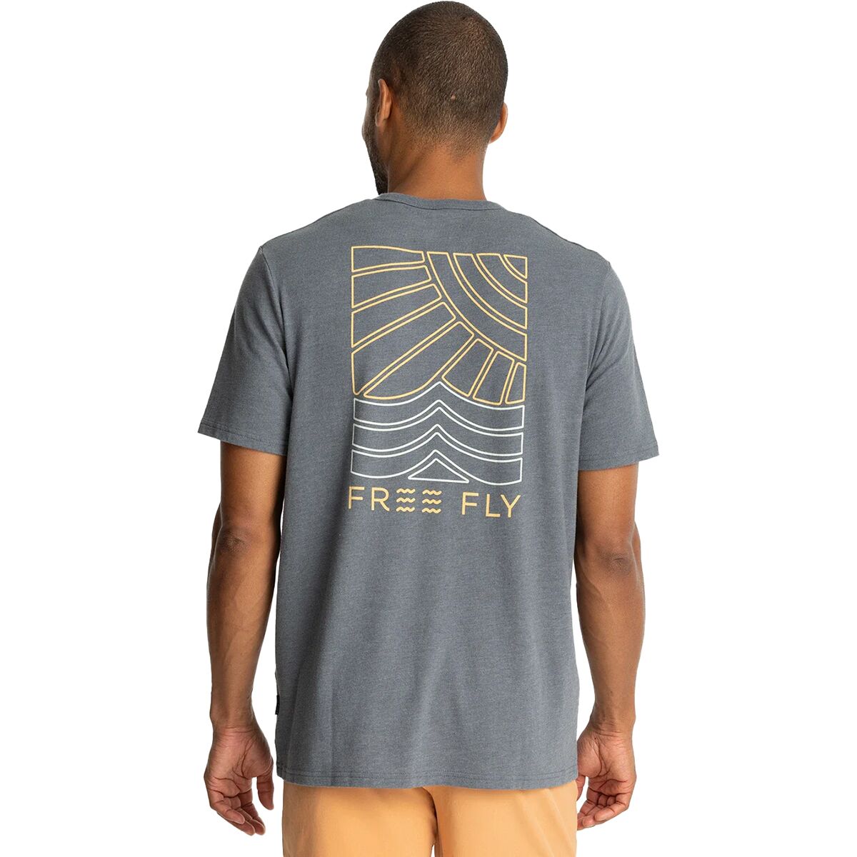 Free Fly Free Fly Sun & Surf Pocket T-Shirt - Men's Heather Storm Cloud, M