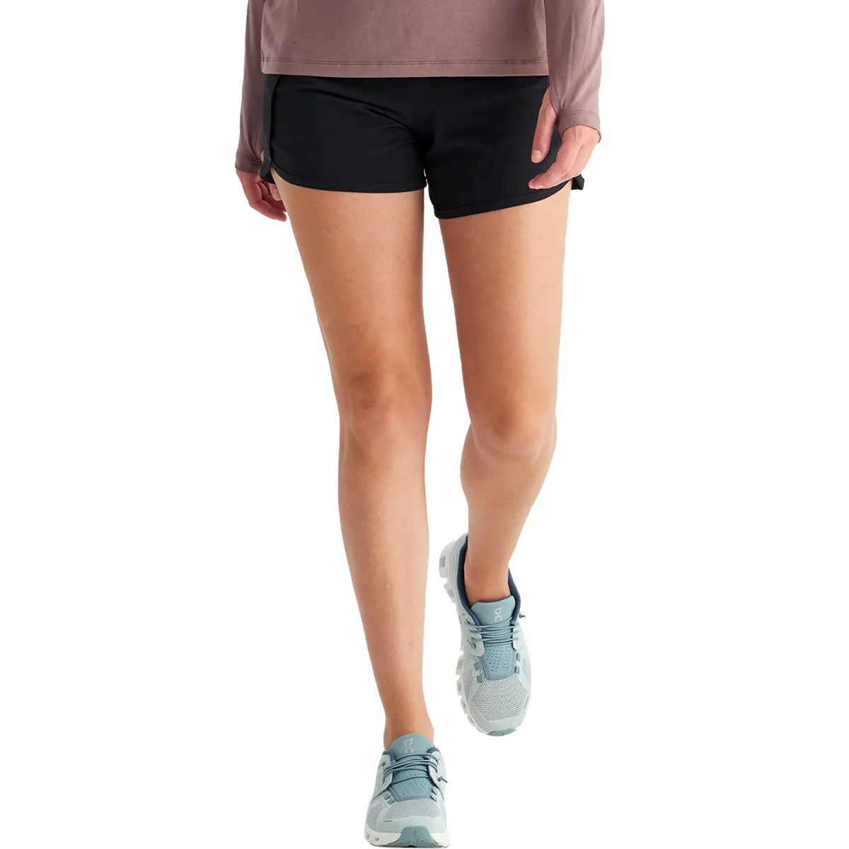 Image of Free Fly Bamboo-Lined Active Breeze 3in Short - Women's Black, L