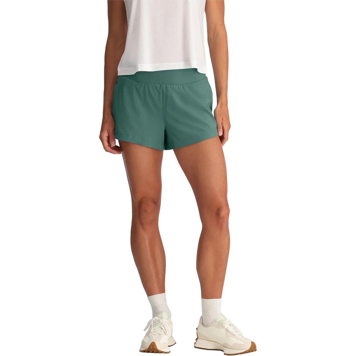 Image of Free Fly Bamboo-Lined Active Breeze 3in Short - Women's Sea Pine, XL