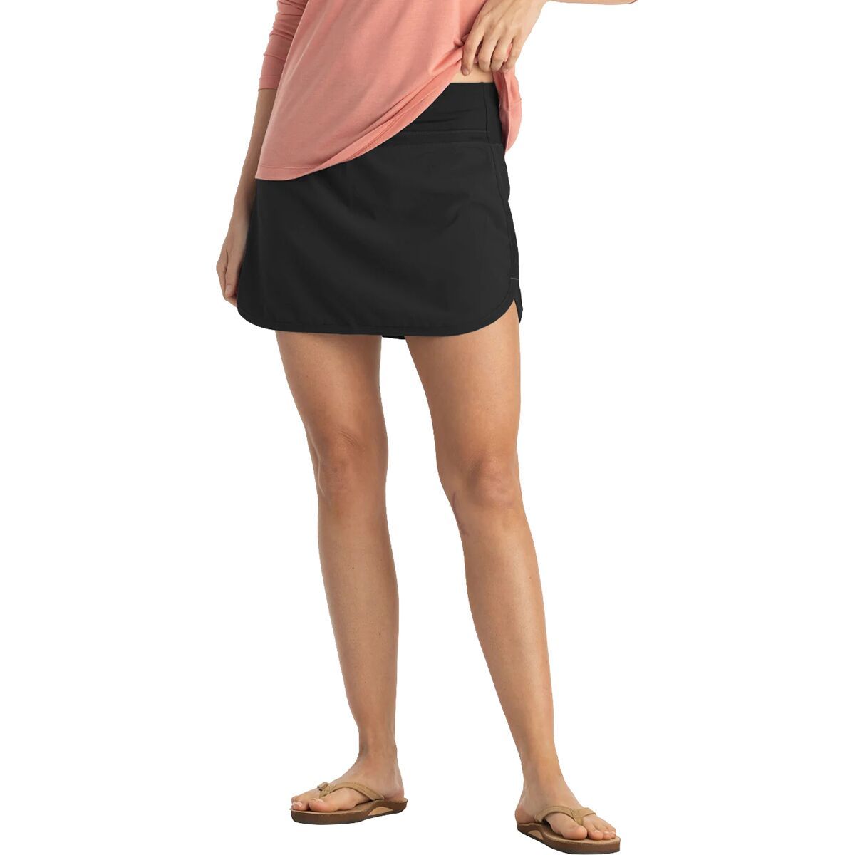Image of Free Fly Lined Active Breeze Long Skort - Women's Black, XL