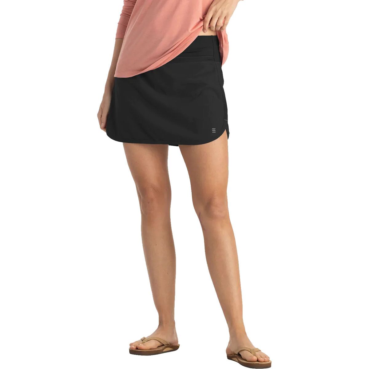 Image of Free Fly Lined Active Breeze Skort - Women's Black, L