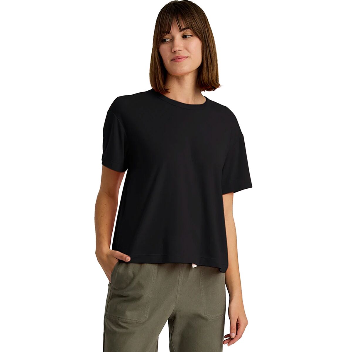 Image of Free Fly Elevate Lightweight T-Shirt - Women's Black, L