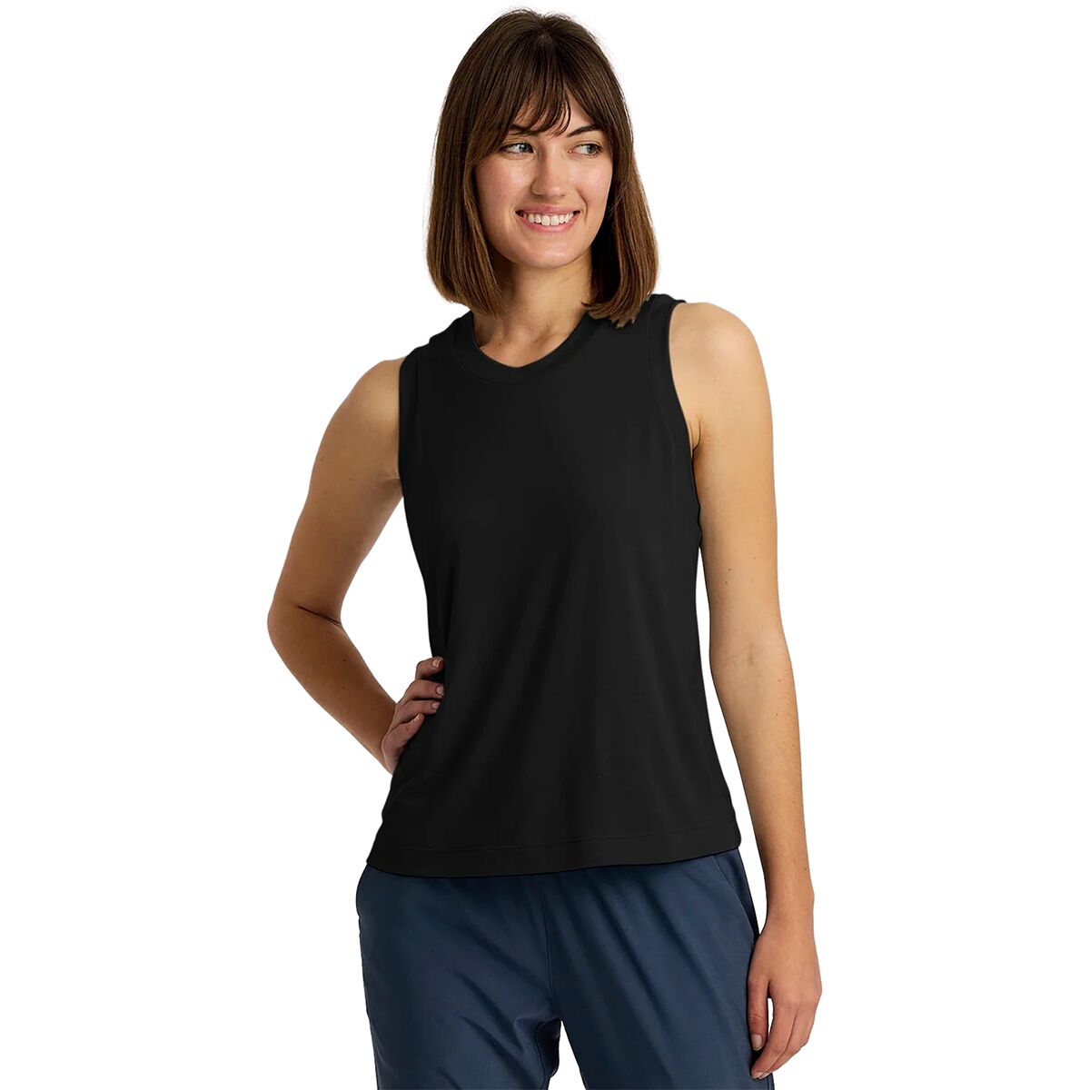 Image of Free Fly Elevate Lightweight Tank Top - Women's Black, XL