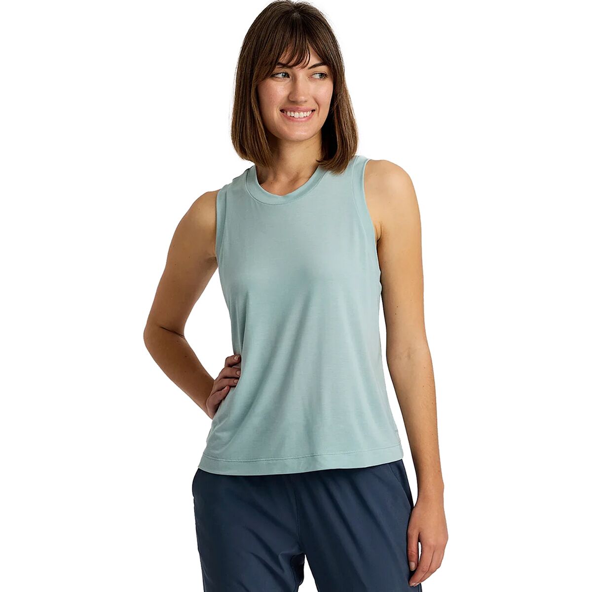 Image of Free Fly Elevate Lightweight Tank Top - Women's Ocean Mist, XS