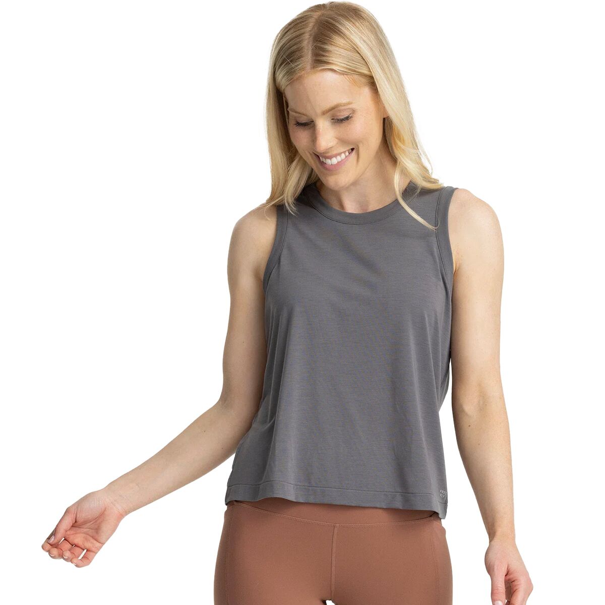 Image of Free Fly Elevate Lightweight Tank Top - Women's Smoke, L
