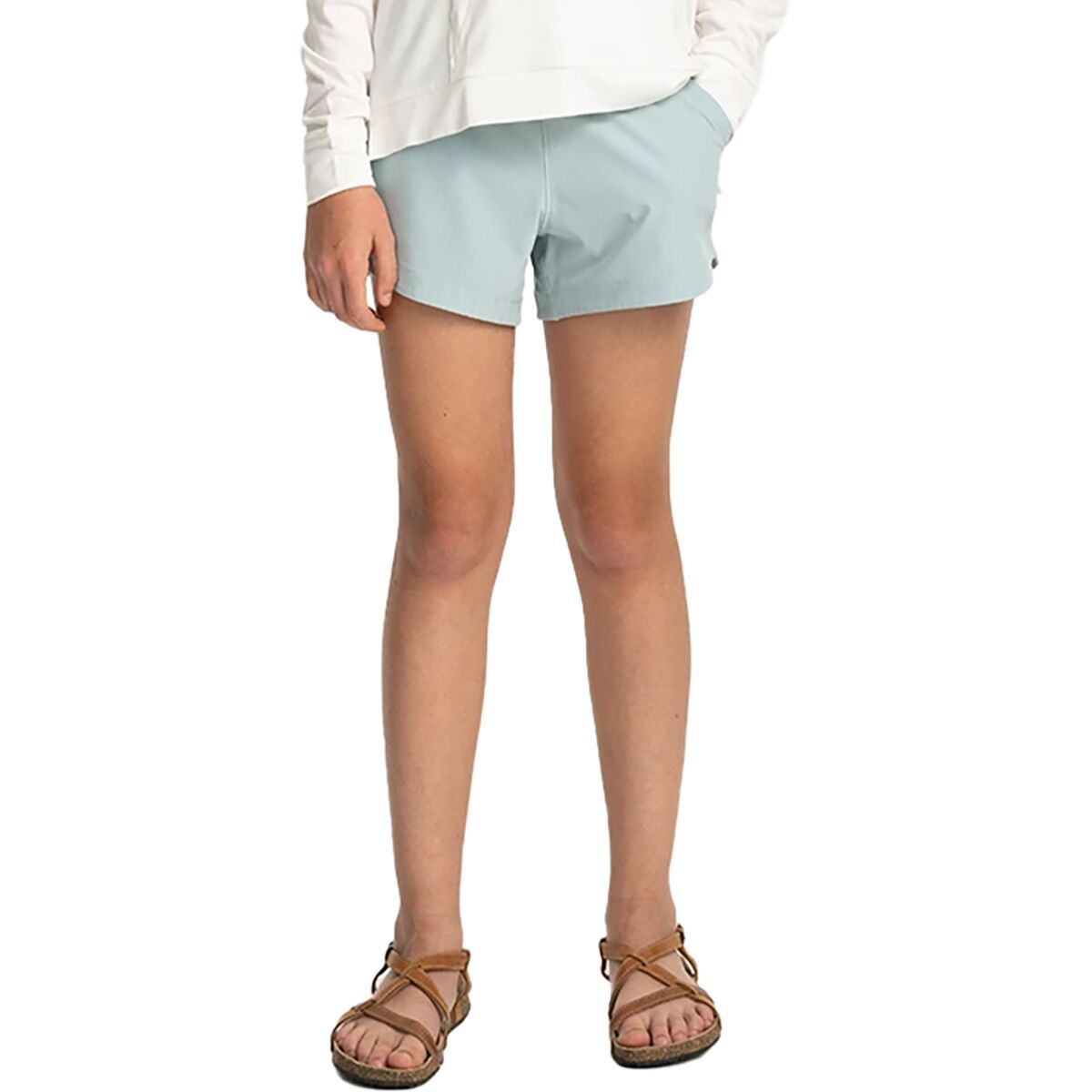 Image of Free Fly Pull-On Breeze Short - Girls' Sea Glass, L