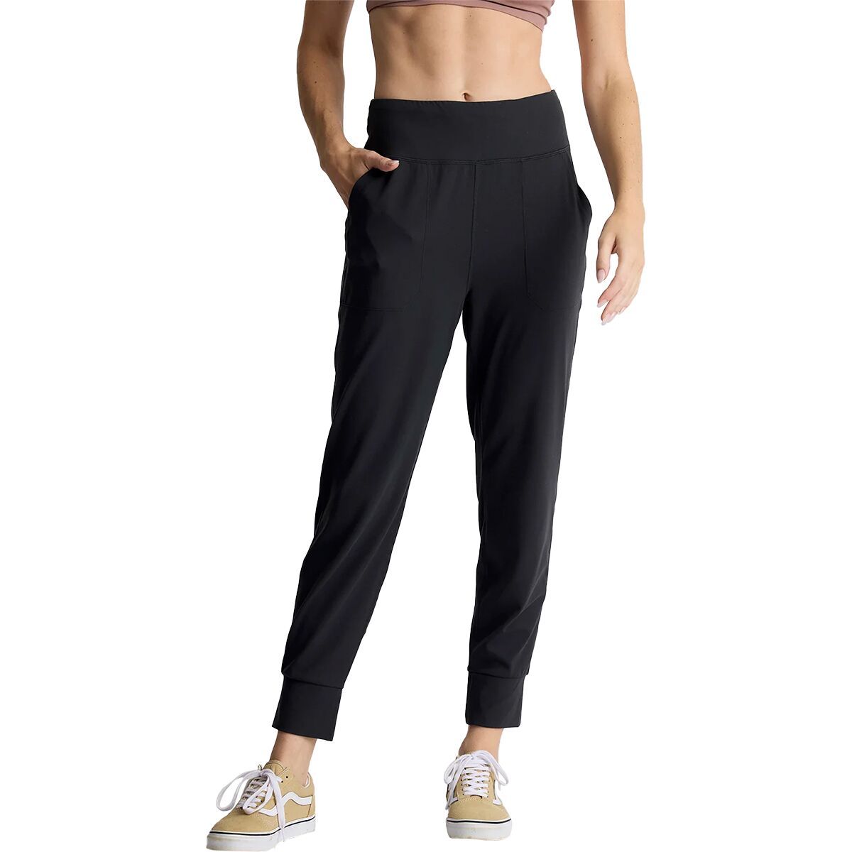 Image of Free Fly Highmile Jogger - Women's Black Sand, XL