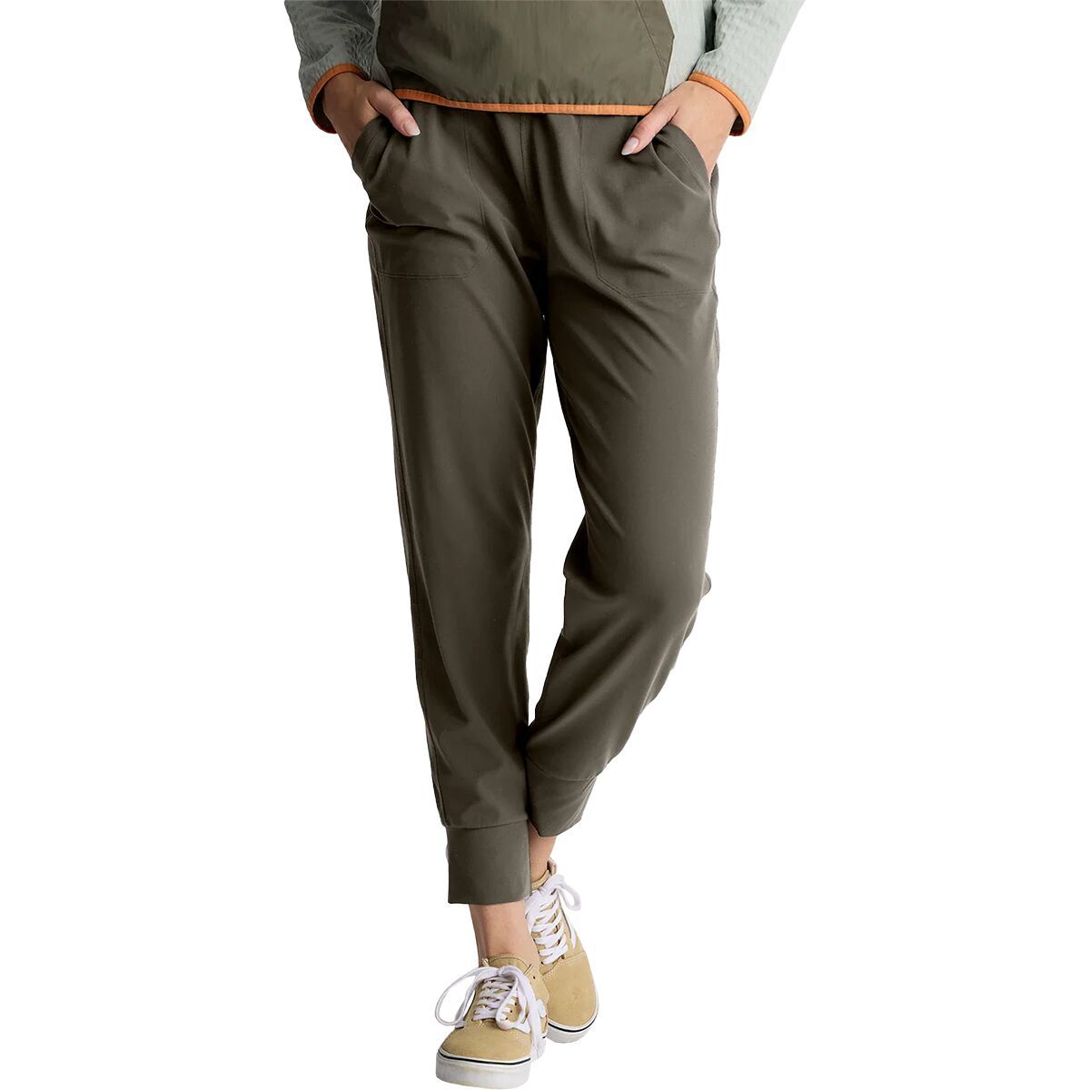 Image of Free Fly Highmile Jogger - Women's Smokey Olive, XL