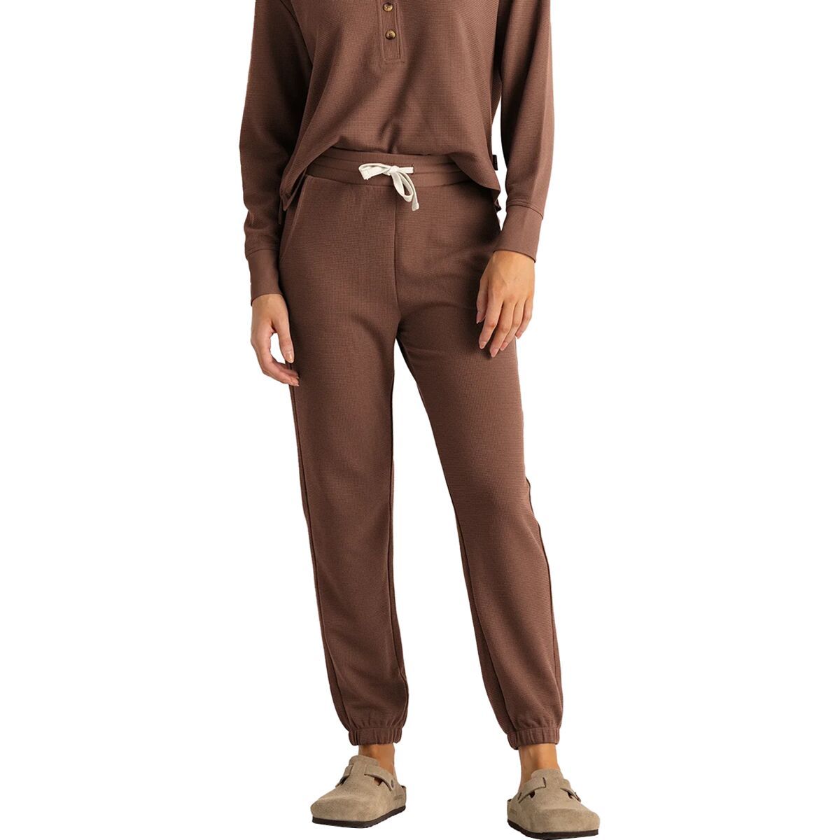 Image of Free Fly Waffle Jogger - Women's Nutmeg, XL