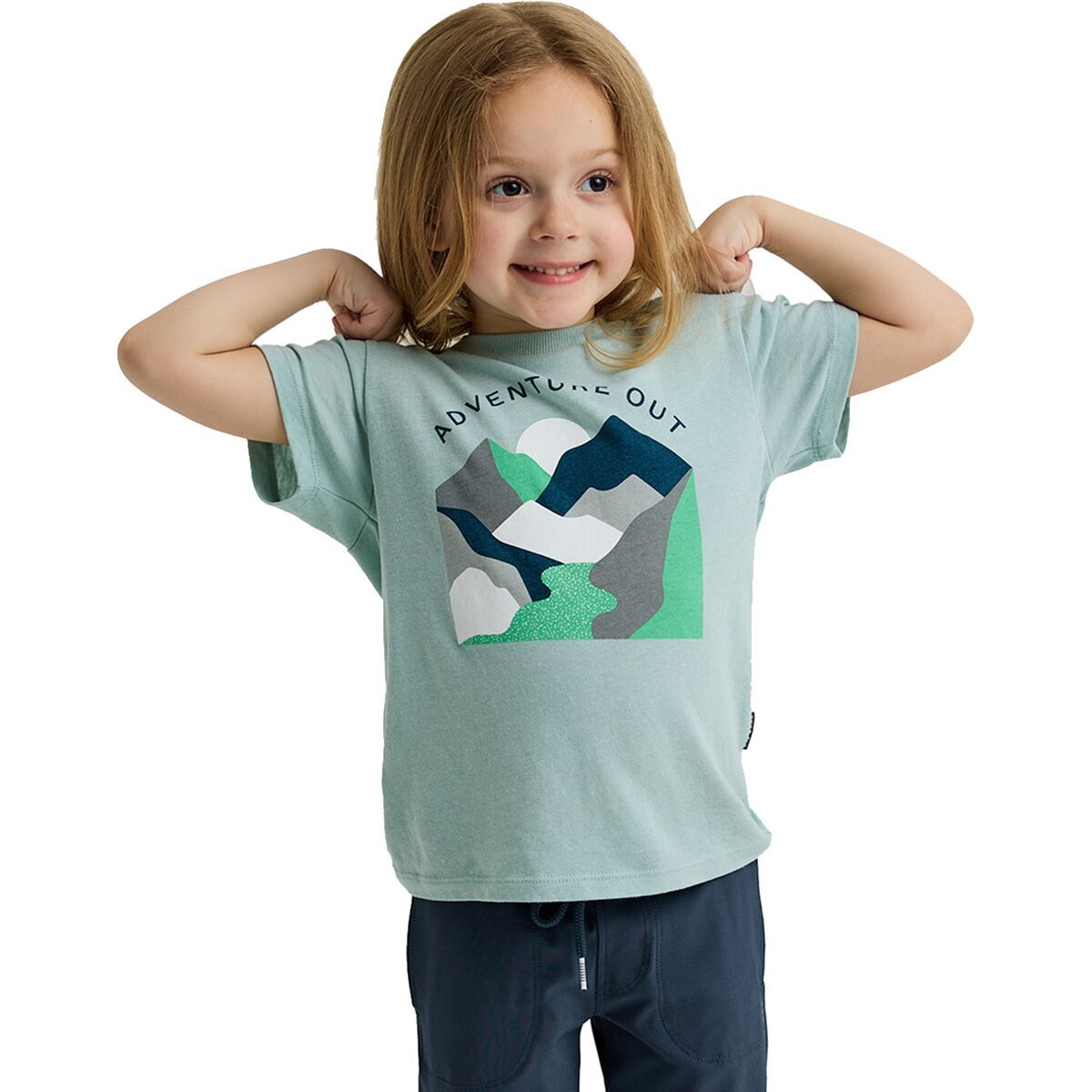 Free Fly Canyon T-Shirt - Toddler Boys' Heather Ocean Mist, 2T