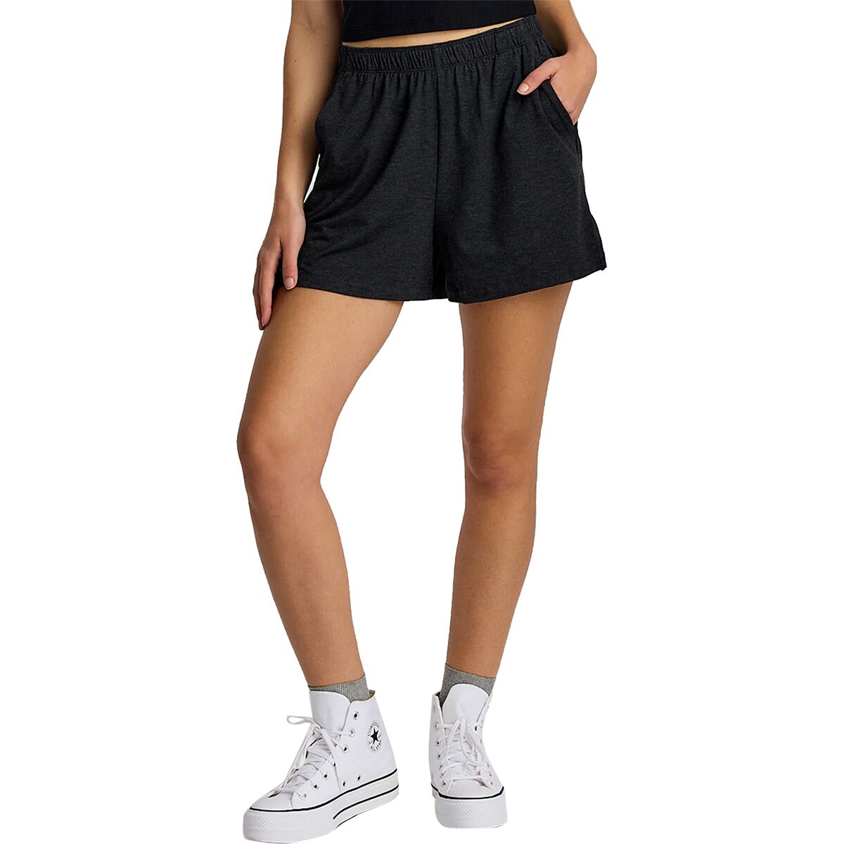 Image of Free Fly Flex Sunday Short - Women's Heather Black, XS