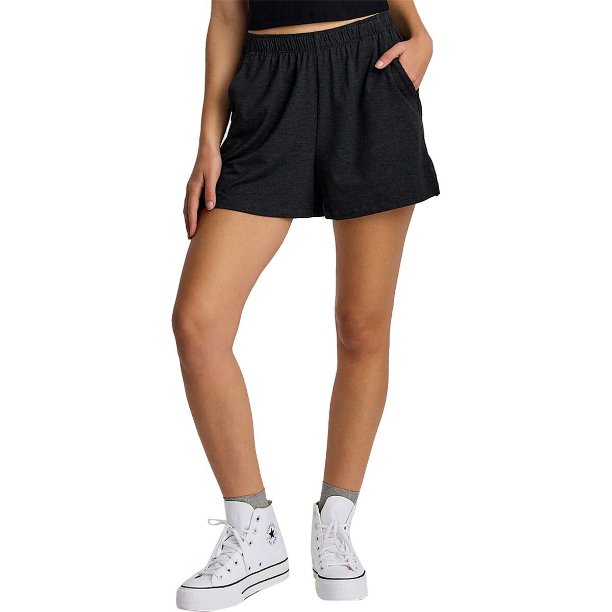Free Fly Bamboo Flex Sunday Short - Women's Heather Black, L