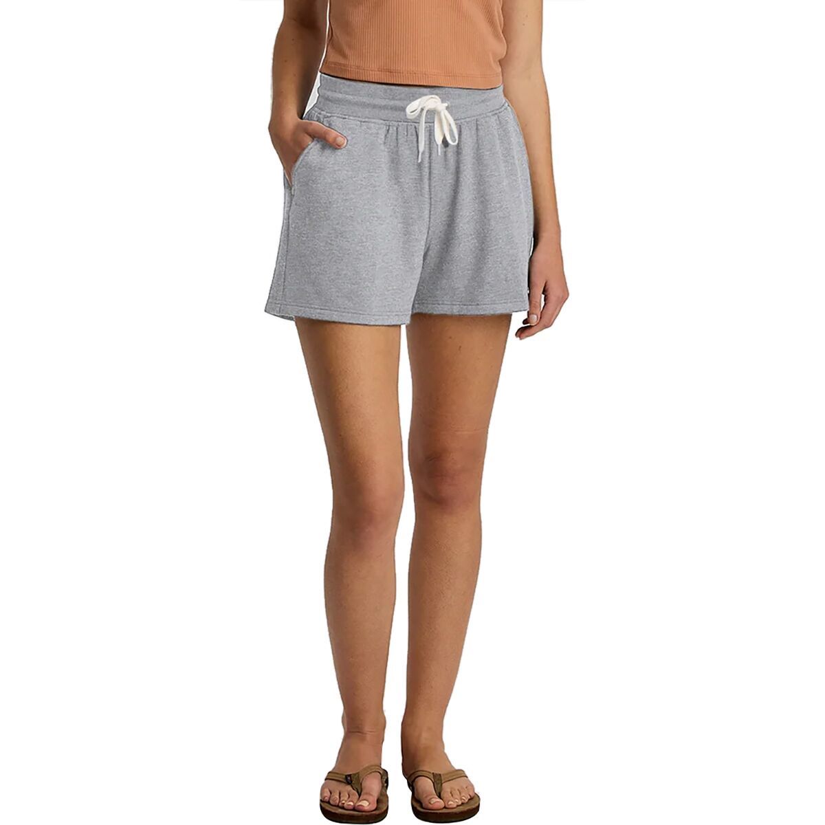 Image of Free Fly Lightweight Fleece Short - Women's Light Heather Grey, M