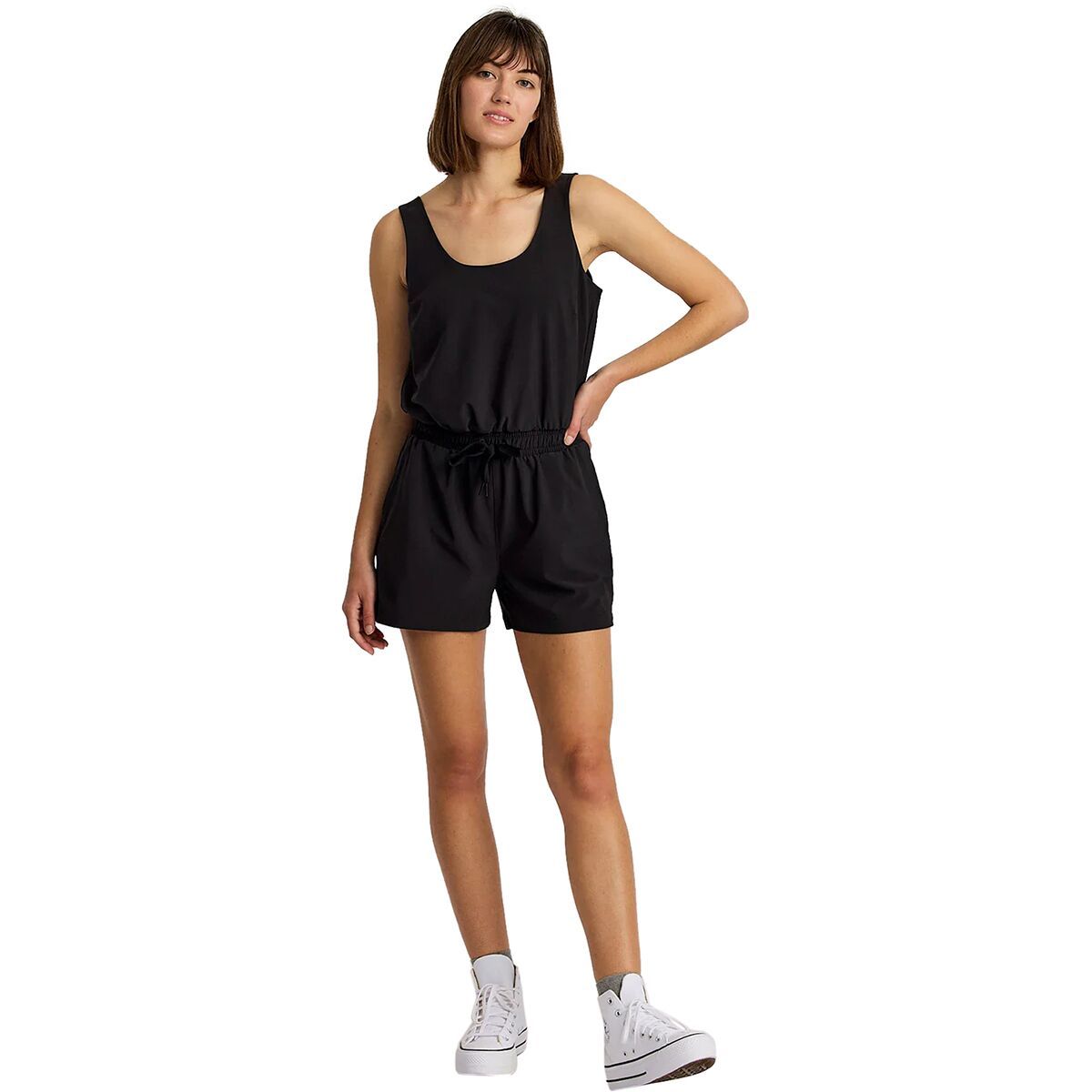 Image of Free Fly Breeze Romper - Women's Black, S