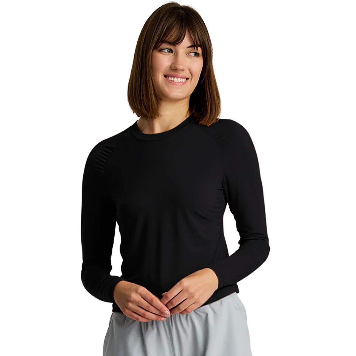 Image of Free Fly Elevate Lightweight Fitted Long-Sleeve Shirt - Women's Black, XS