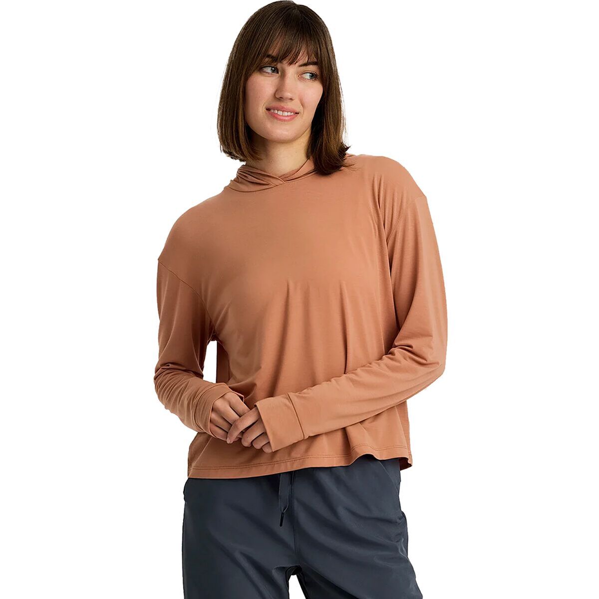Image of Free Fly Elevate Lightweight Hoodie - Women's Canyon Clay, XL
