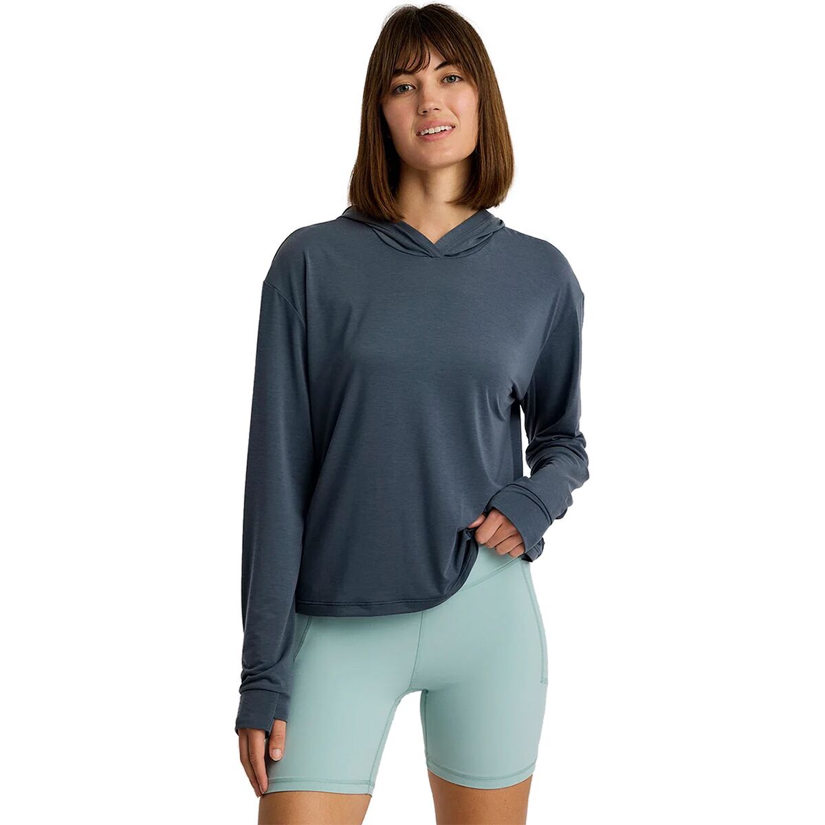 Image of Free Fly Elevate Lightweight Hoodie - Women's Storm Cloud, L
