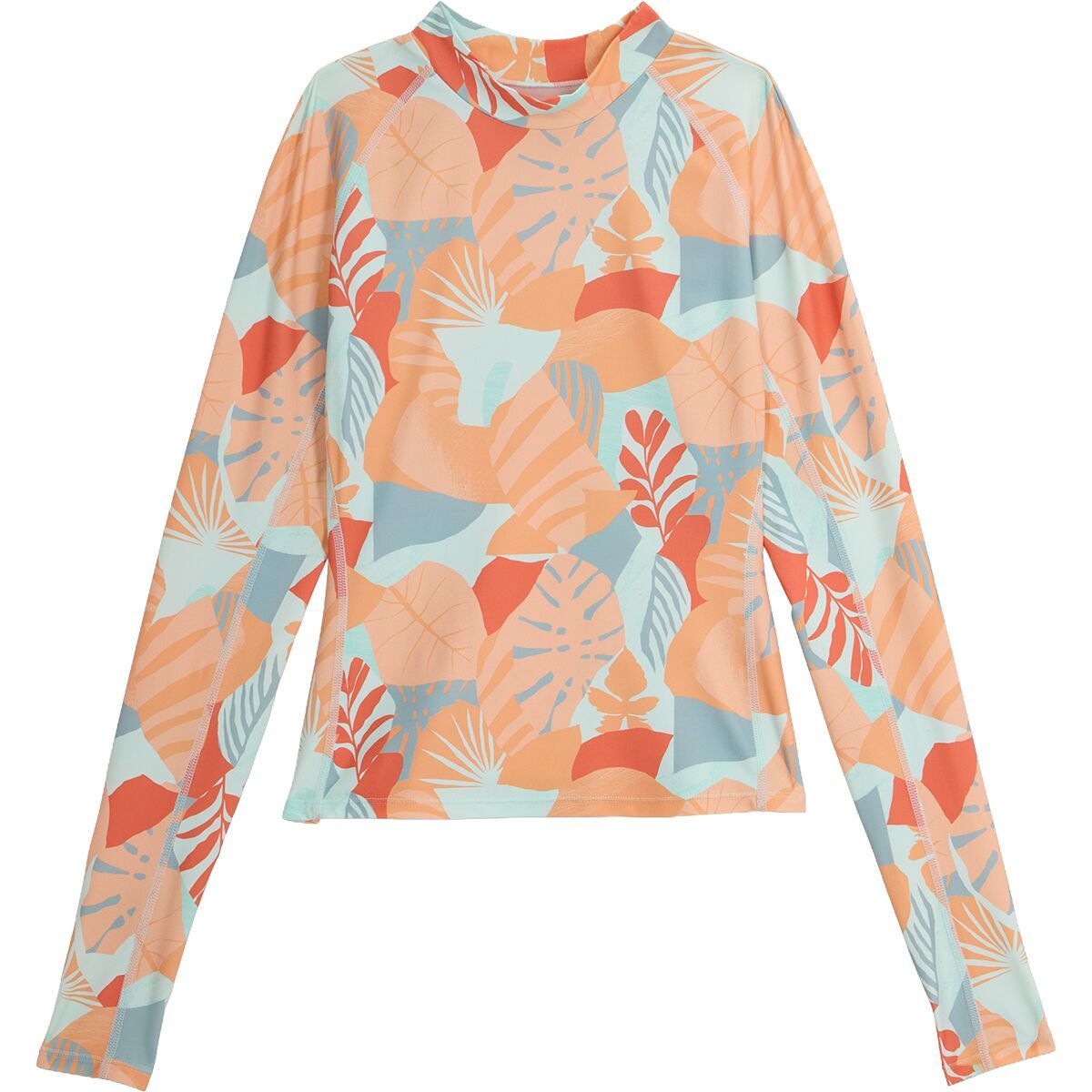 Image of Free Fly Offshore Rashguard - Women's Calypso Print Light Coral, XS