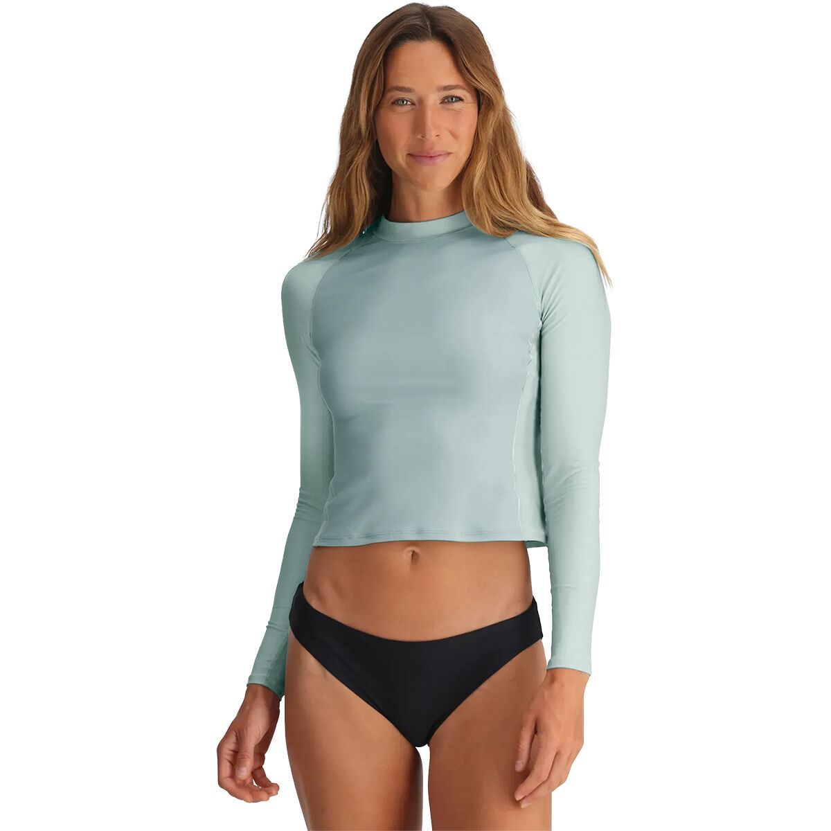 Image of Free Fly Offshore Rashguard - Women's Ocean Mist/Tropic Sea, S