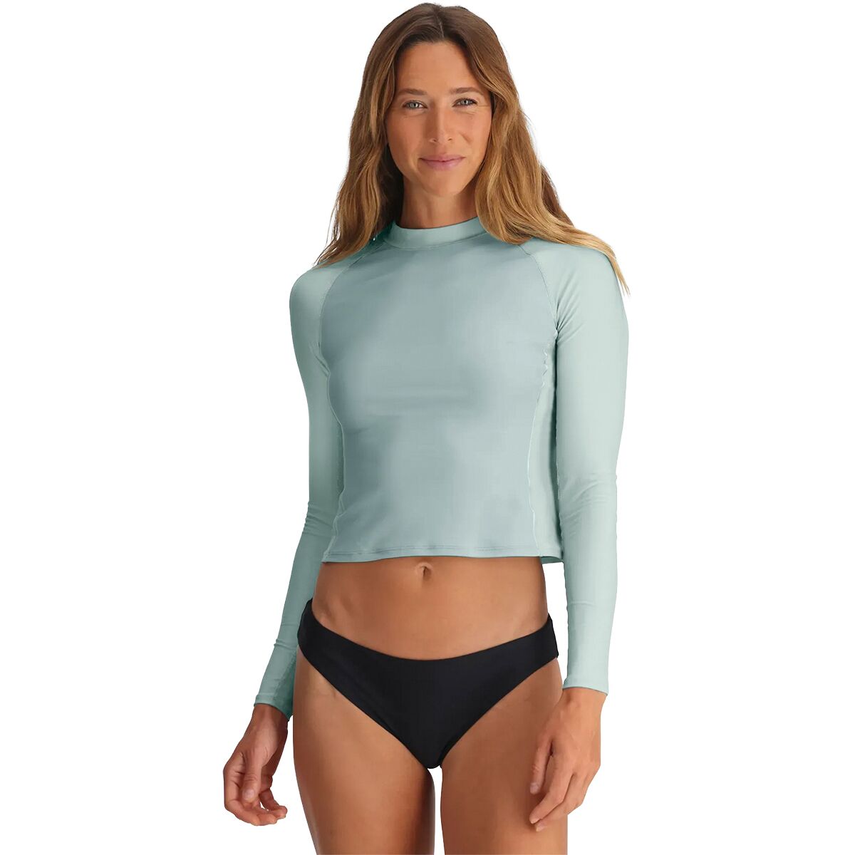 Image of Free Fly Offshore Rashguard - Women's Ocean Mist/Tropic Sea, M